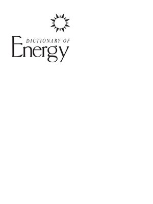 cover image of Dictionary of Energy